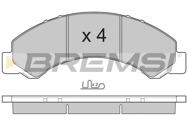 Kit de plaquettes de frein, frein à disque BREMSI BP3235