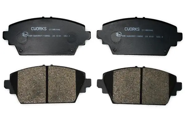Kit de plaquettes de frein, frein à disque CWORKS C11NR0046