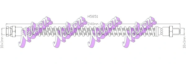 Flexible de frein KAWE H5851