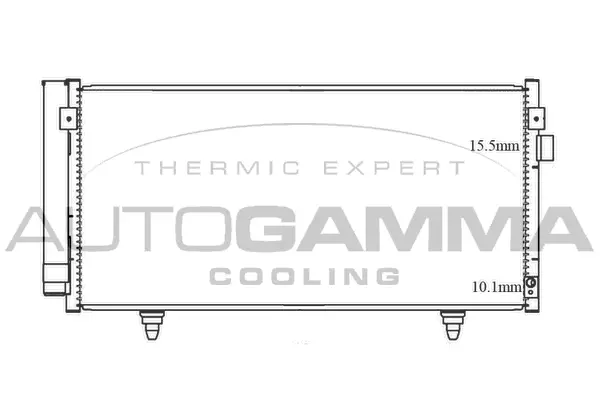 Condenseur, climatisation AUTOGAMMA 105550