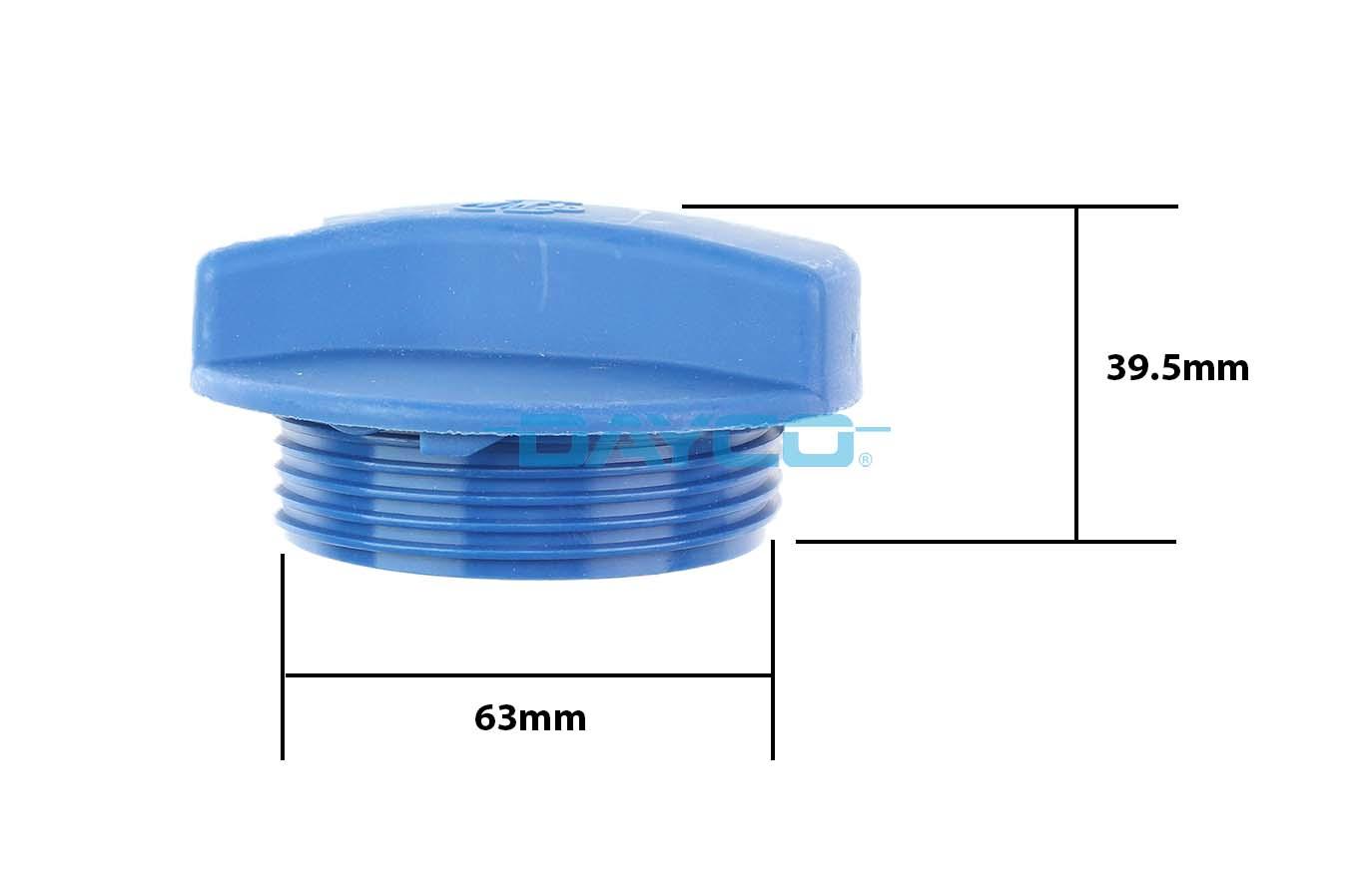 Bouchon, réservoir de liquide de refroidissement DAYCO-AU DRC035