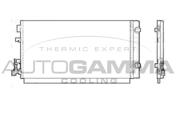 Condenseur, climatisation AUTOGAMMA 105465