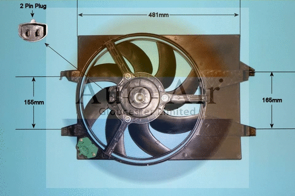 Moteur électrique, ventilateur pour radiateurs AUTO AIR GLOUCESTER 05-1258