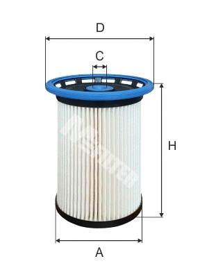 Filtre à carburant MFILTER DE 3138