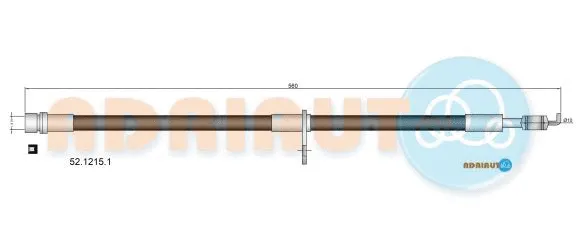 Flexible de frein ADRIAUTO 52.1215.1
