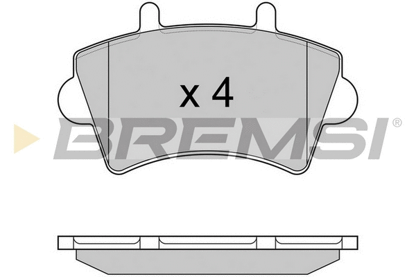 Kit de plaquettes de frein, frein à disque BREMSI BP2975TR
