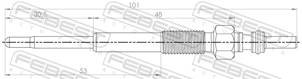 Bougie de préchauffage FEBEST 25642-011