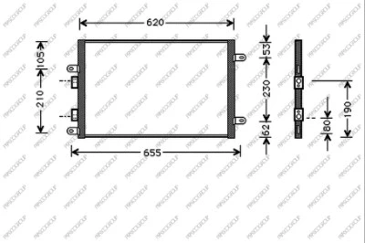 Condenseur, climatisation PRASCO AA340C002
