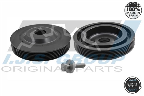 Kit de poulies, vilebrequin IJS GROUP 17-1104SET