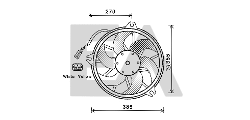 Ventilateur, refroidissement du moteur EACLIMA 33V10020