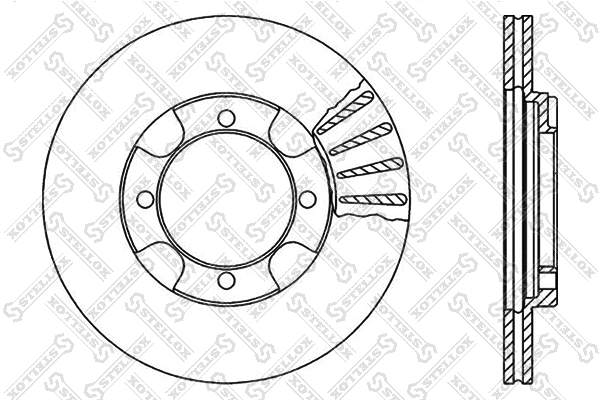 Disque de frein STELLOX 6020-3011V-SX