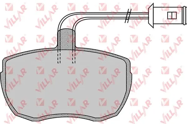 Kit de plaquettes de frein, frein à disque VILLAR 626.0968