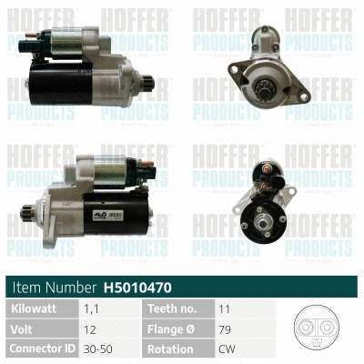 Démarreur HOFFER H5010470