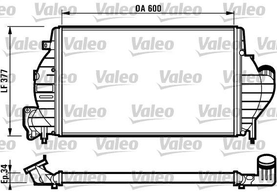 Refroidisseur d'air de suralimentation VALEO 816836