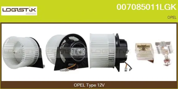Pulseur d'air habitacle LGK 007085011LGK