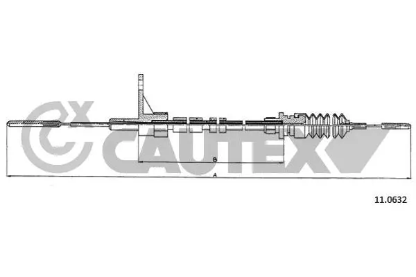 Câble d'accélération CAUTEX 763098