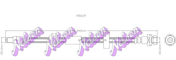 Flexible de frein KAWE H5619