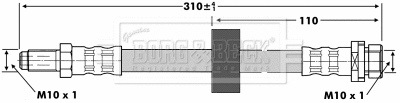 Flexible de frein BORG & BECK BBH6735