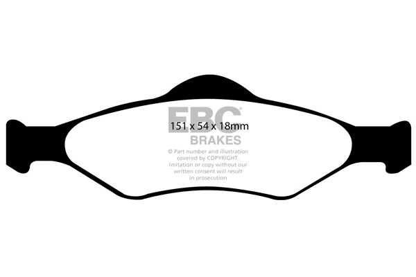 Kit de plaquettes de frein, frein à disque EBC Brakes DP21300
