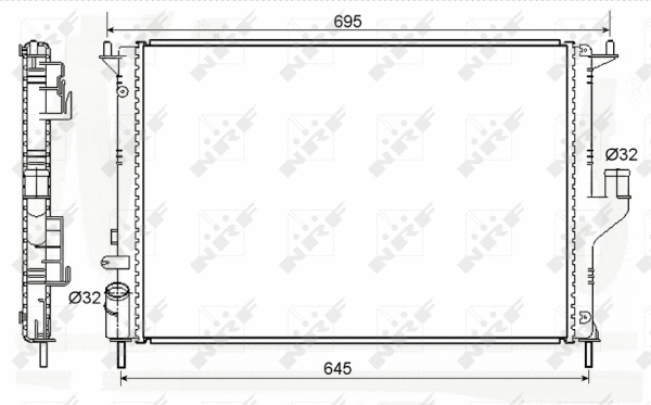 Radiateur, refroidissement du moteur WILMINK GROUP WG1722054