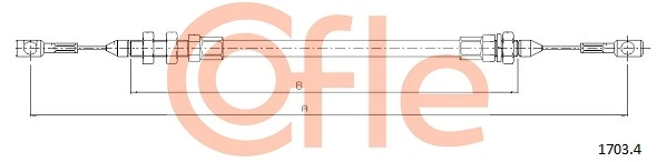 Câble d'accélération COFLE 1703.4