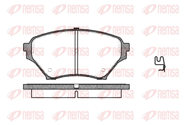Kit de plaquettes de frein, frein à disque REMSA 0850.02