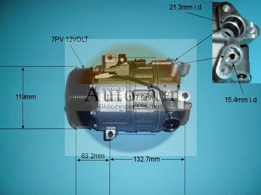 Compresseur, climatisation AUTO AIR GLOUCESTER 14-9734
