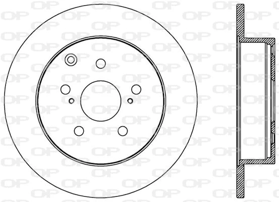 Disque de frein OPEN PARTS BDA2584.10