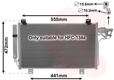Condenseur, climatisation VAN WEZEL 27005260