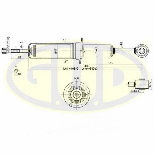 Amortisseur G.U.D. GSA341340