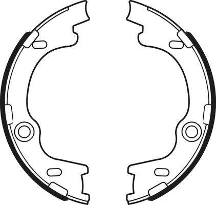 Jeu de mâchoires de frein ABTEX ABS4118