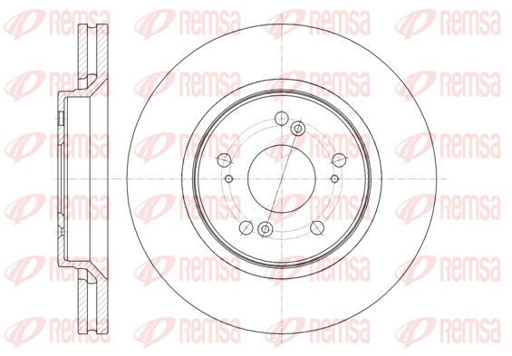 Disque de frein REMSA 61358.10