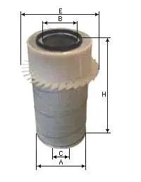 Filtre à air SAMPIYON FILTER CH 1155 K