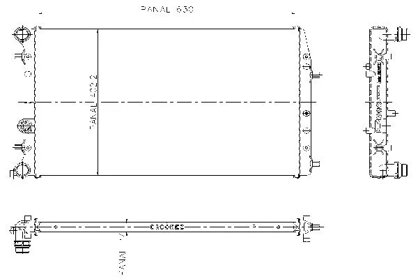 Radiateur, refroidissement du moteur ORDONEZ 1020805808