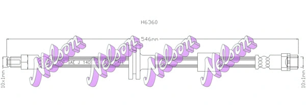Flexible de frein KAWE H6360