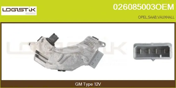 Résistance, pulseur d'air habitacle LGK 026085003OEM