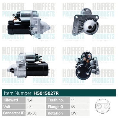 Démarreur HOFFER H5015027R