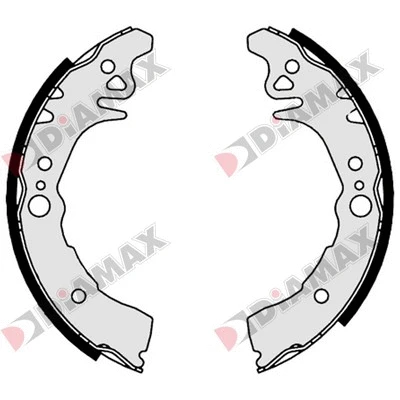 Jeu de mâchoires de frein DIAMAX N01097