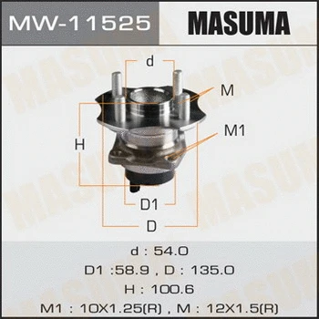 Kit de roulements de roue MASUMA MW-11525