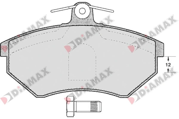 Kit de plaquettes de frein, frein à disque DIAMAX N09153