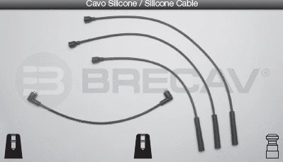 Kit de câbles d'allumage BRECAV 25.513