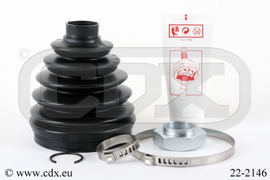 Jeu de joints-soufflets, arbre de commande CDX 22-2146