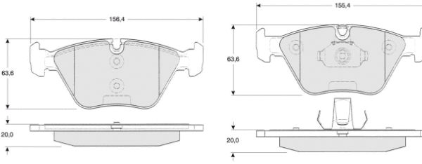Kit de plaquettes de frein, frein à disque MTR MT565