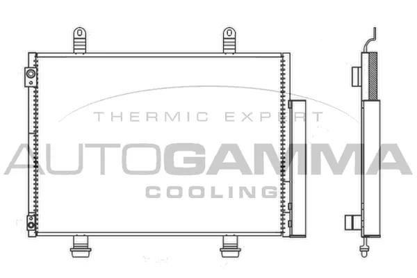 Condenseur, climatisation AUTOGAMMA 107126