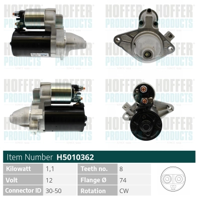 Démarreur HOFFER H5010362