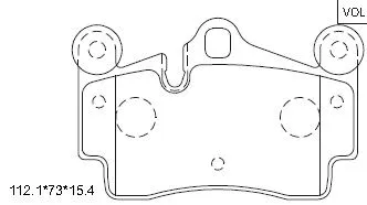 Kit de plaquettes de frein, frein à disque ASIMCO KD7794