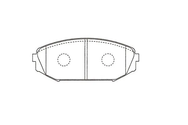 Kit de plaquettes de frein, frein à disque KAVO PARTS KBP-2064