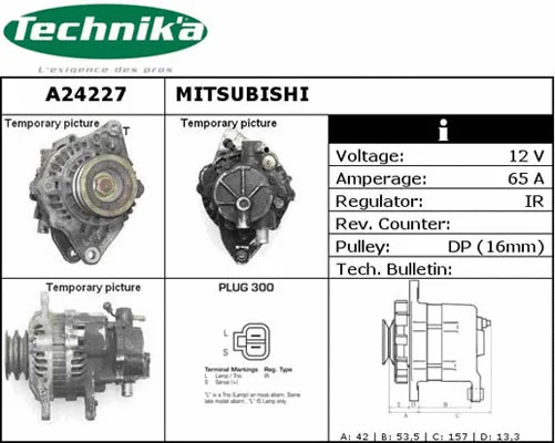 Alternateur Technika A24227