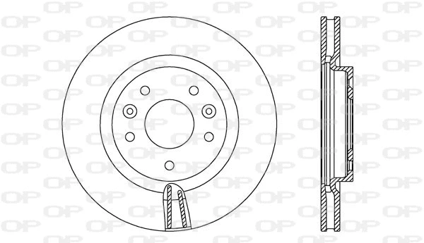 Disque de frein OPEN PARTS BDA2727.20