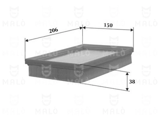 Filtre à air AKRON-MALÒ 1500393